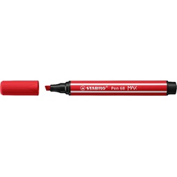 Stabilo Pen 68 MAX vágott hegyű piros prémium rostirón