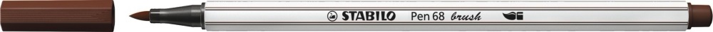 Stabilo Pen 68 brush barna ecsetfilc