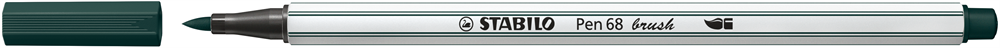 Stabilo Pen 68 brush földes zöld ecsetfilc