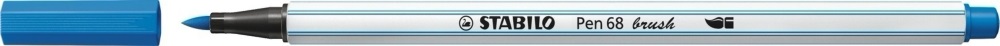 Stabilo Pen 68 brush kék ecsetfilc