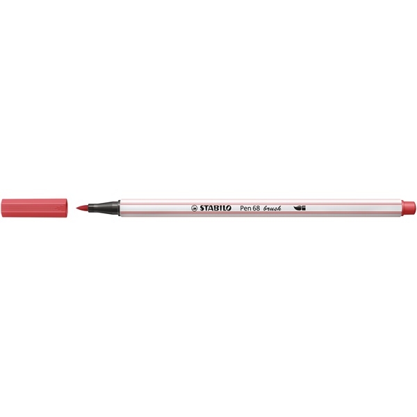 Stabilo Pen 68 brush rozsdavörös ecsetfilc