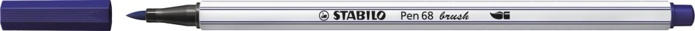 Stabilo Pen 68 brush sötétkék ecsetfilc