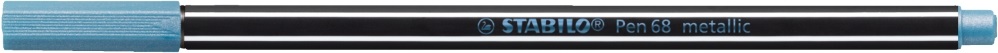 Stabilo Pen 68 metallic metálkék filctoll
