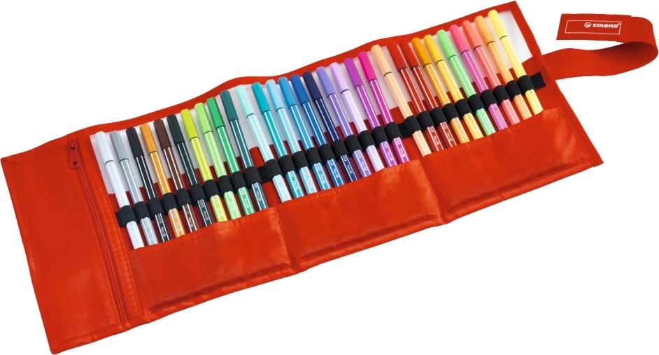 Stabilo Pen 68 textil tartós 30db-os vegyes színű filctoll készlet