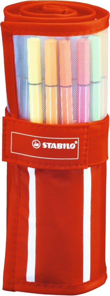 Stabilo Pen 68 textil tartós 30db-os vegyes színű filctoll készlet