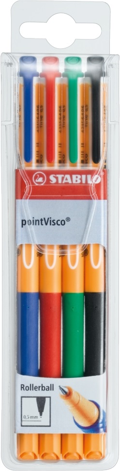 Stabilo Point visco 4db-os rollerirón