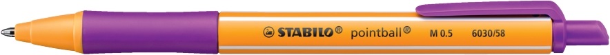 Stabilo pointball nyomógombos lila golyóstoll