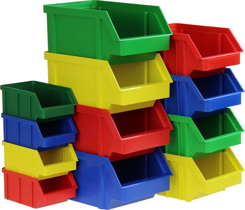 Stalflex BIN-M-Y sárga színű közepes méretű tárolódoboz