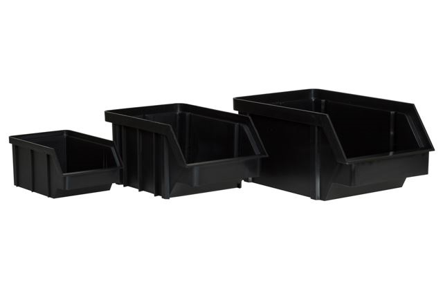 Stalflex BIN-S-BCK fekete színű kis méretű tárolódoboz