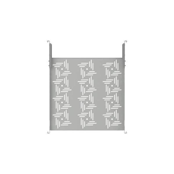 Stalflex B-RSA19-1U-450G 19" 1U 450mm mély 4 ponton rögzíthető szürke fix tálca