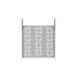 Stalflex B-RSA19-1U-450G 19" 1U 450mm mély 4 ponton rögzíthető szürke fix tálca