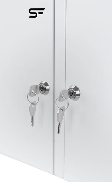 Stalflex PN2K-24D-3S-G szürke 2 kamrás falra szerelhető üres optikai elosztódoboz