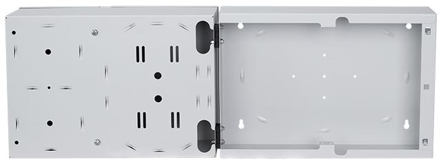 Stalflex PN2K-24D-3S-G szürke 2 kamrás falra szerelhető üres optikai elosztódoboz