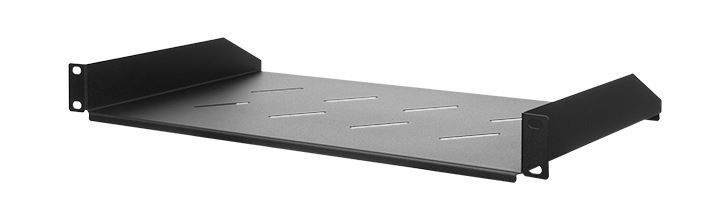 Stalflex RSF19-1U-270B 19" 1U 270mm mély 2 ponton rögzíthető fekete fix tálca