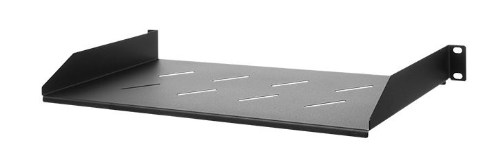 Stalflex RSF19-1U-270B 19" 1U 270mm mély 2 ponton rögzíthető fekete fix tálca
