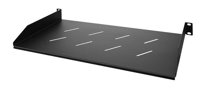 Stalflex RSF19-1U-270B 19" 1U 270mm mély 2 ponton rögzíthető fekete fix tálca