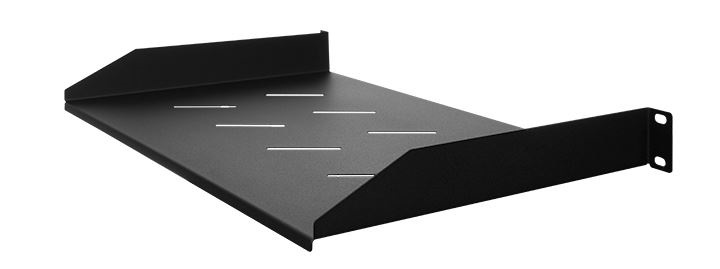 Stalflex RSF19-1U-270B 19" 1U 270mm mély 2 ponton rögzíthető fekete fix tálca