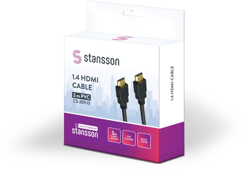 Stansson 3m 1.4 HDMI kábel