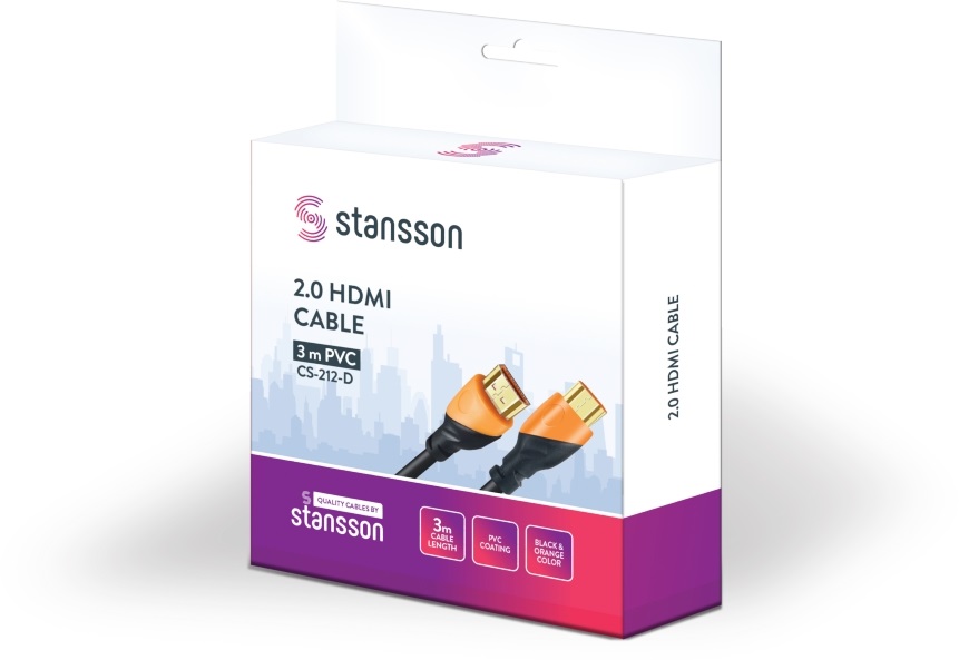 Stansson 3m 2.0 HDMI kábel