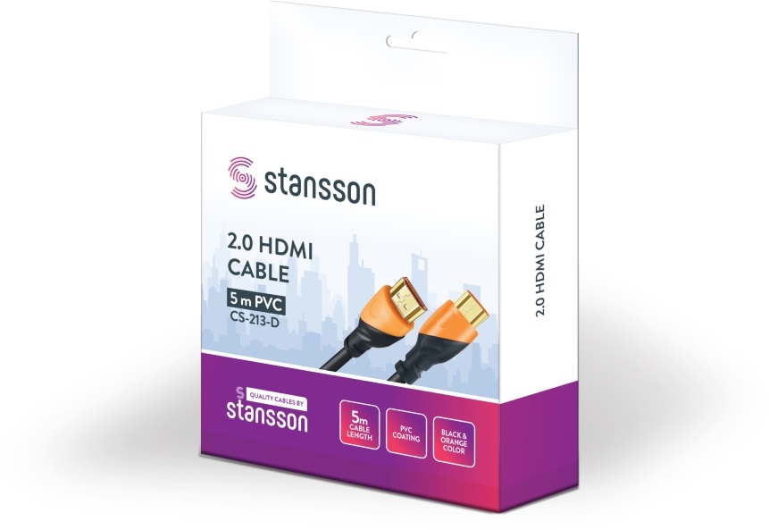 Stansson 5m 2.0 HDMI kábel