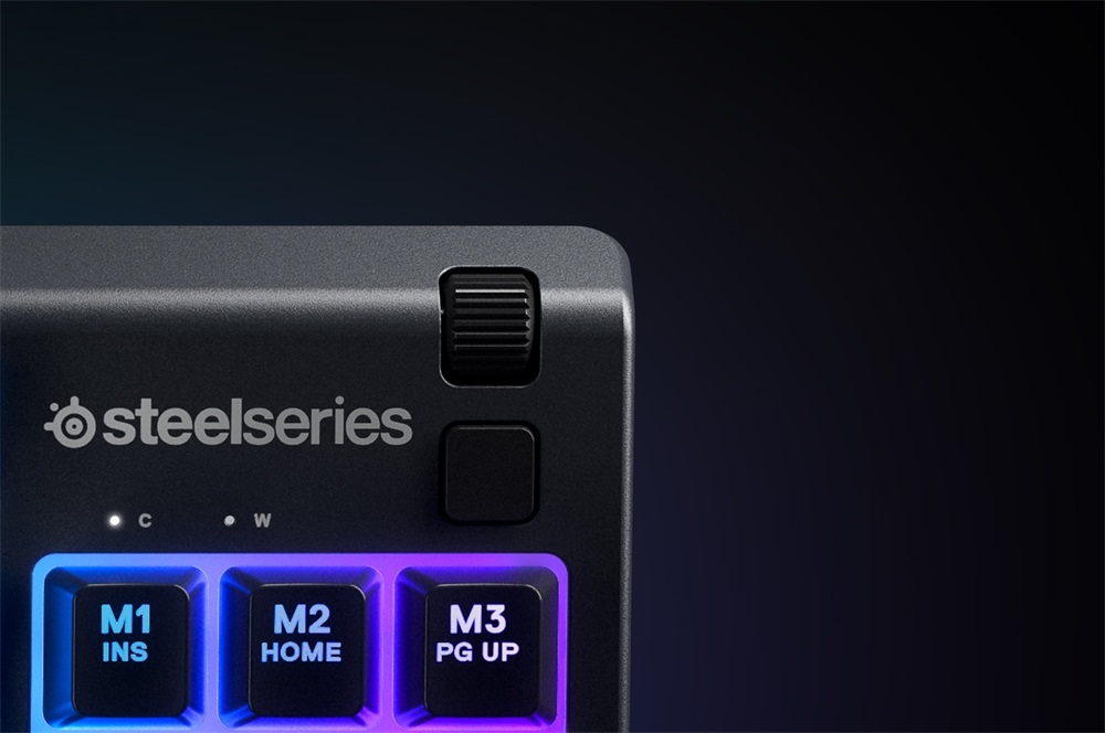 SteelSeries Apex 3 TKL UK fekete gamer billentyűzet