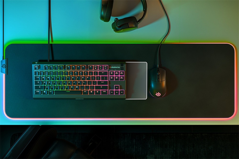 SteelSeries Apex 3 TKL UK fekete gamer billentyűzet