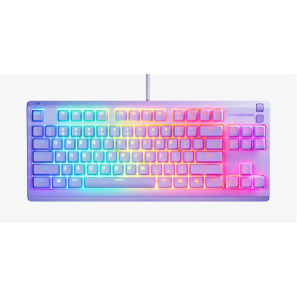 SteelSeries Apex 3 TKL UK lila gamer billentyűzet