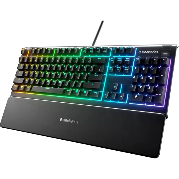 SteelSeries Apex 3 UK fekete gamer billentyűzet