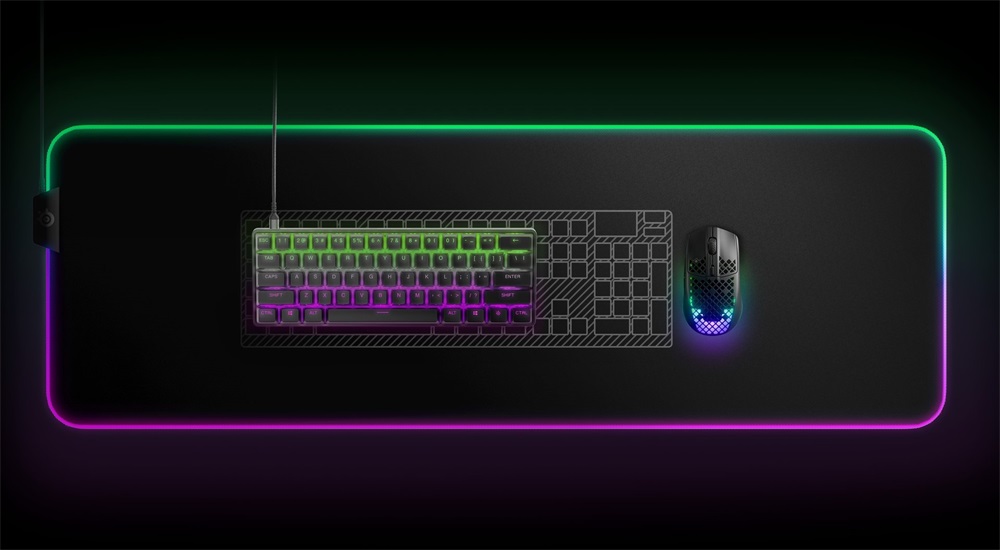 SteelSeries Apex Pro Mini UK fekete gamer billentyűzet