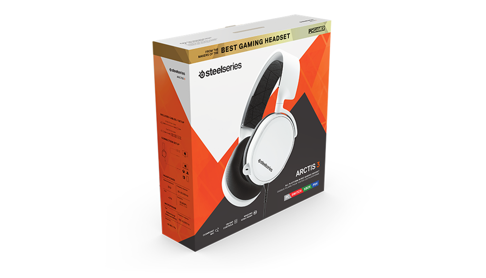 SteelSeries Arctis 3 3,5 Jack fehér gamer headset