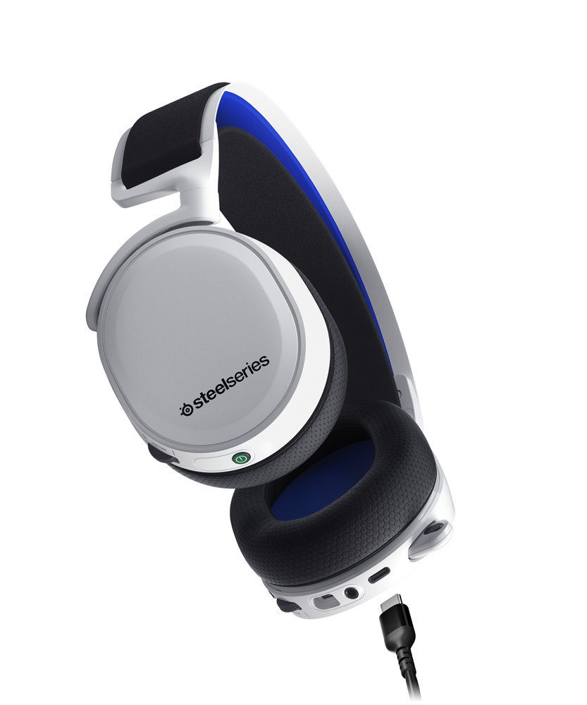 SteelSeries Arctis 7P+ PS5 fehér vezeték nélküli gamer headset