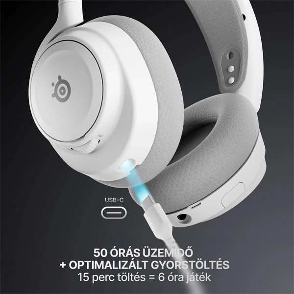 SteelSeries Arctis Nova 7P Gen 2 vezeték nélküli fehér gamer headset