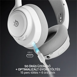 SteelSeries Arctis Nova 7P Gen 2 vezeték nélküli fehér gamer headset