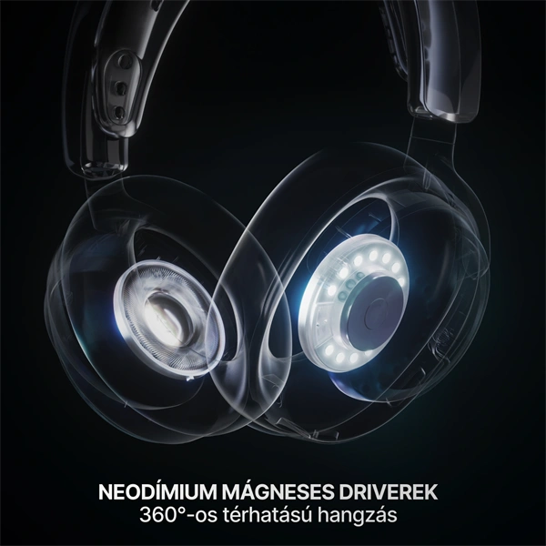 SteelSeries Arctis Nova 7P Gen 2 vezeték nélküli fekete gamer headset