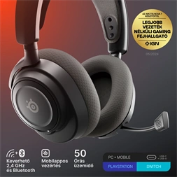 SteelSeries Arctis Nova 7 Gen 2 vezeték nélküli fekete gamer headset