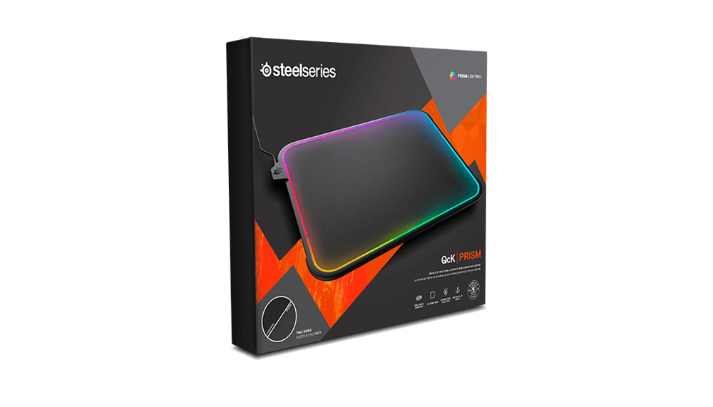 SteelSeries QCK Prism RGB Cloth Medium világító gamer egérpad