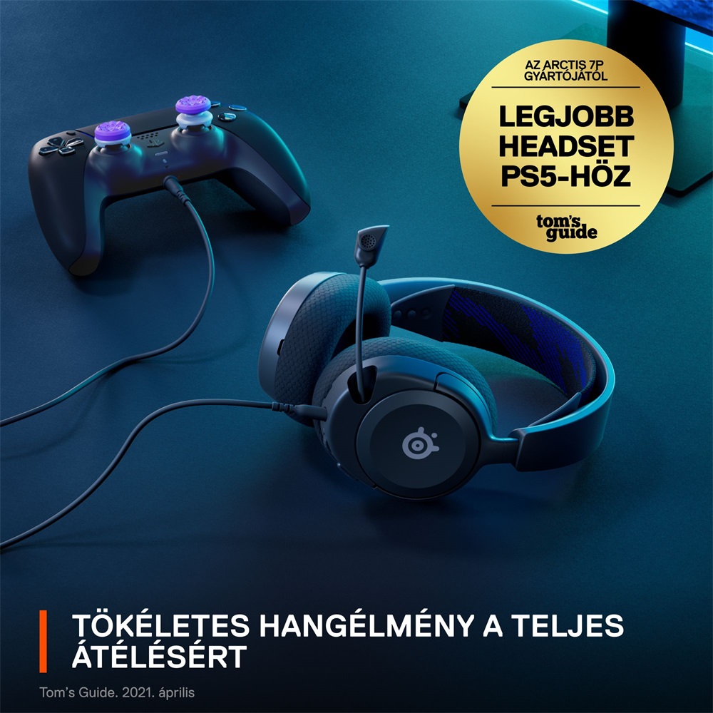 Steelseries Arctis Nova 1P fekete gamer headset