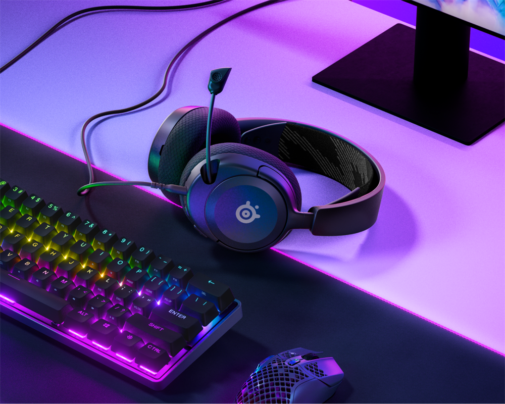 Steelseries Arctis Nova 1 fekete gamer headset