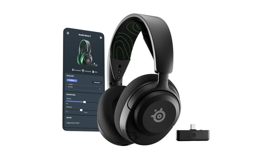 Steelseries Arctis Nova 5X Wireless Bluetooth Gaming fekete headset