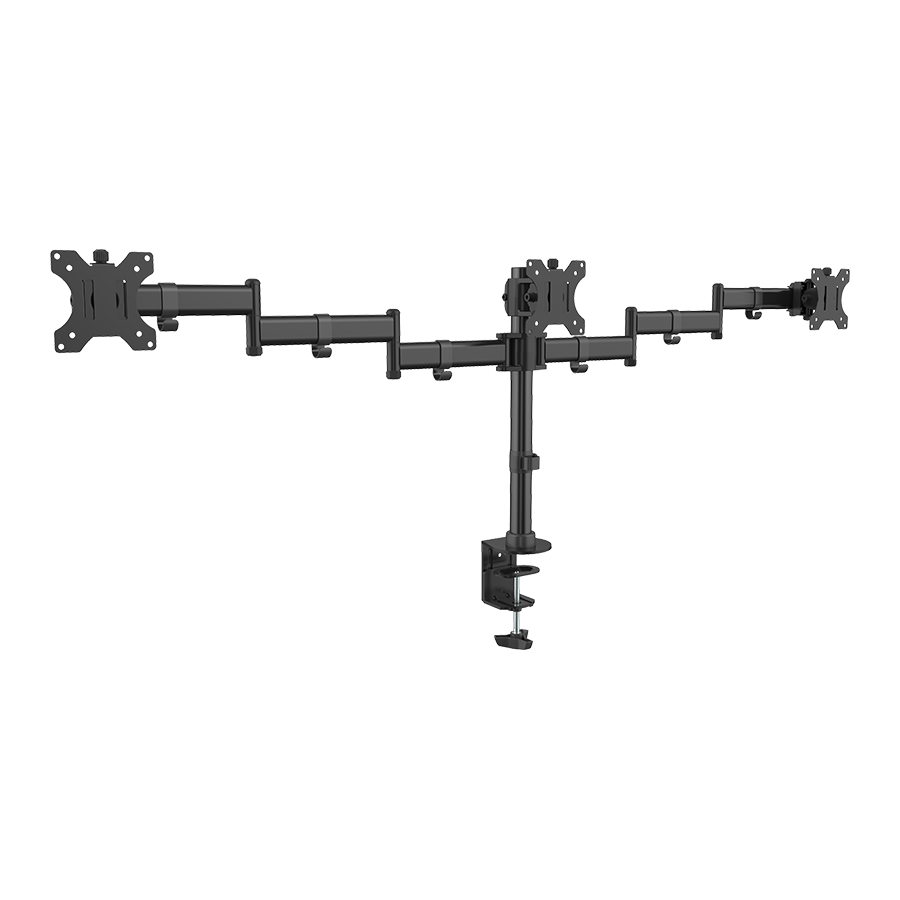 Stell SOS 1030 13"-27" VESA 100x100 Triple asztali monitor tartó konzol