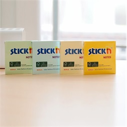 Stick`N 76x76mm 90lap környezetbarát pasztell narancs jegyzettömb
