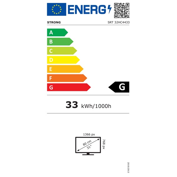 Strong 32" SRT32HC4433 HD Ready Android Smart LED TV (Újracsomagolt)
