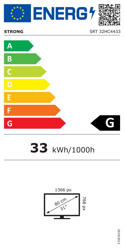 Strong 32" SRT32HC4433 HD Ready Android Smart LED TV (Újracsomagolt)