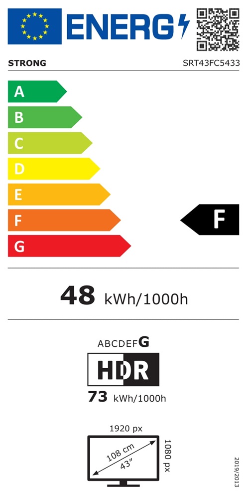Strong 43" SRT43FC5433 Full HD Android Smart LED TV