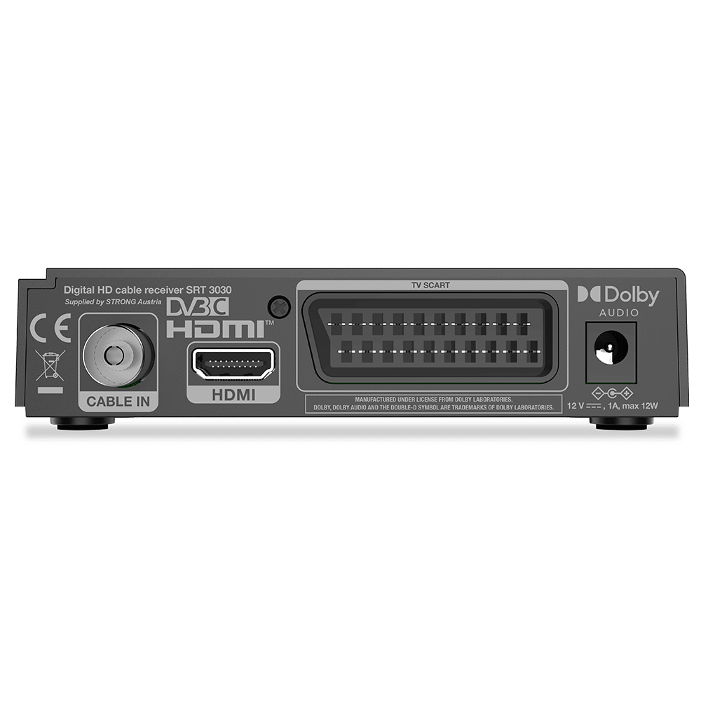 Strong SRT3030 HD DVB-C digitális kábel vevőkészülék / Set-Top-Box