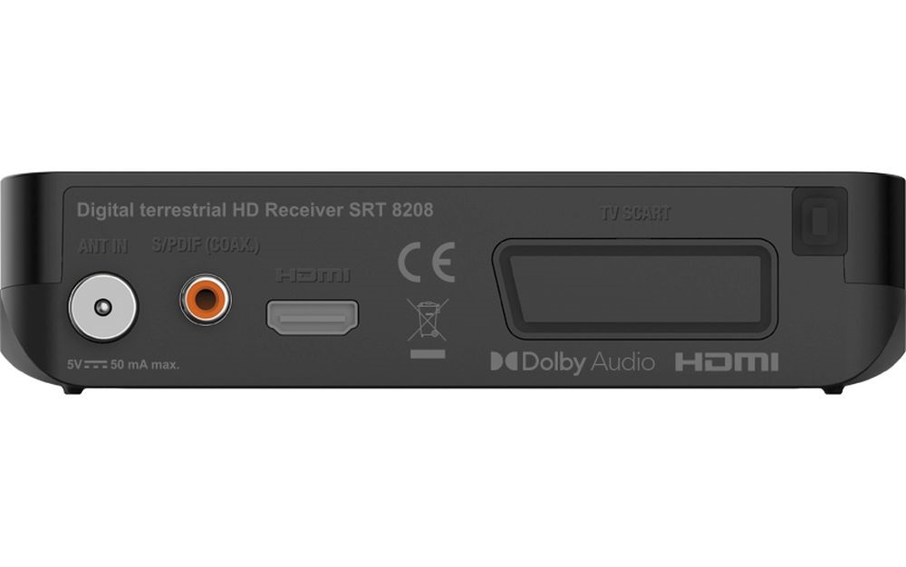 Strong SRT8208 HD DBV/T2 digitális földfelszíni TV-vevőkészülék