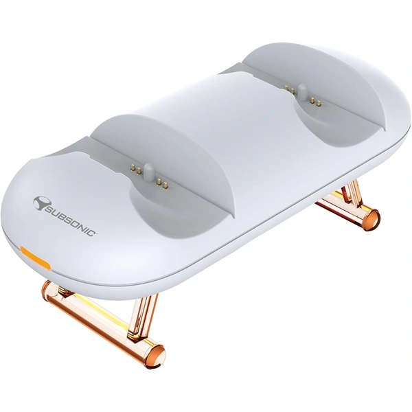 Subsonic SA5632 PS5 Duo LED fehér kontroller töltőállomás