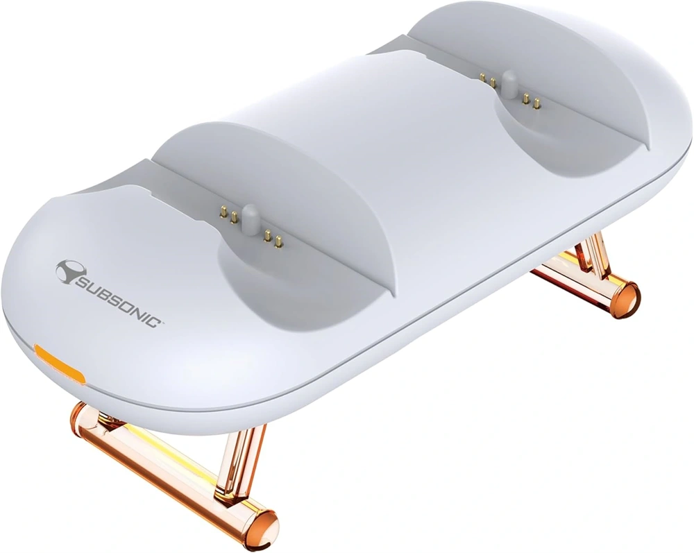 Subsonic SA5632 PS5 Duo LED fehér kontroller töltőállomás