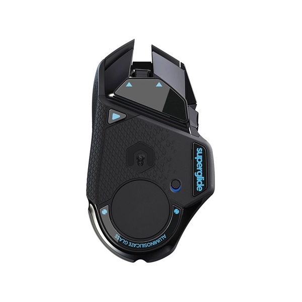 Superglide Glass Skates for Logitech G502 Wireless fekete