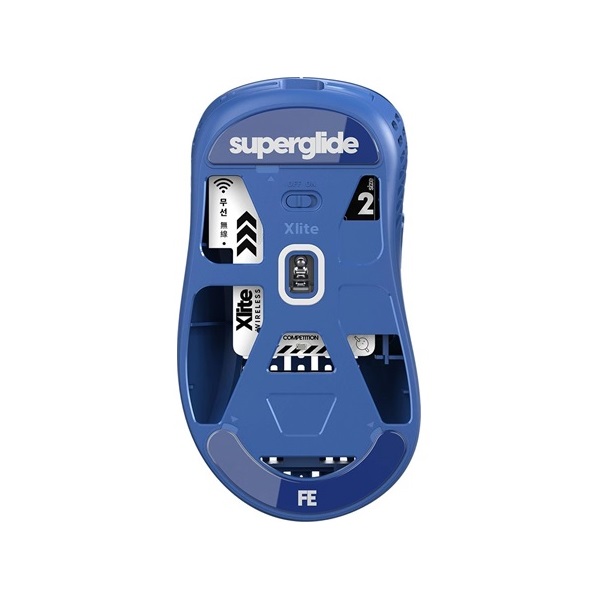 Superglide Glass Skates for Pulsar Xlite Wireless/Wireless v2/v2 Mini kék